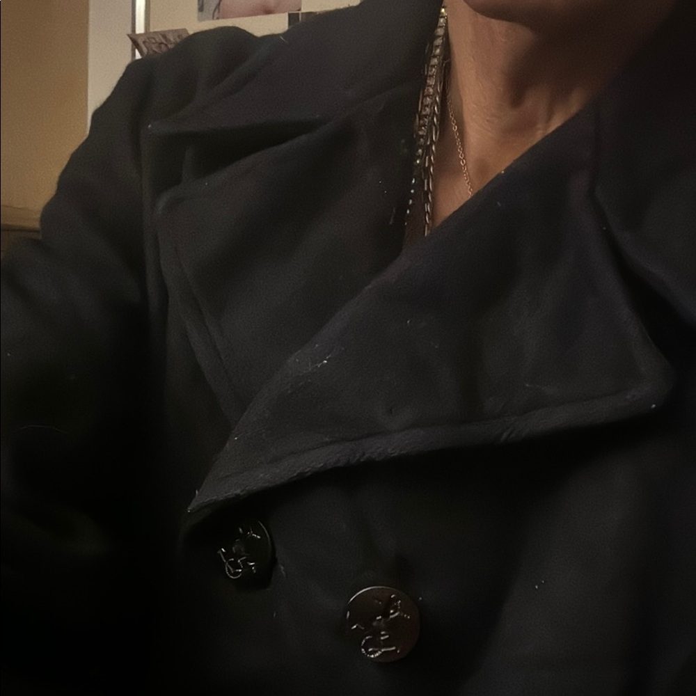 Stylish Black Peacoat